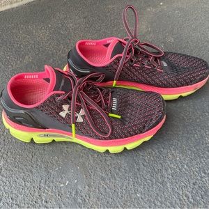 Womens Under Armour Speedform Gemini 1255827-029 Gray / Pink